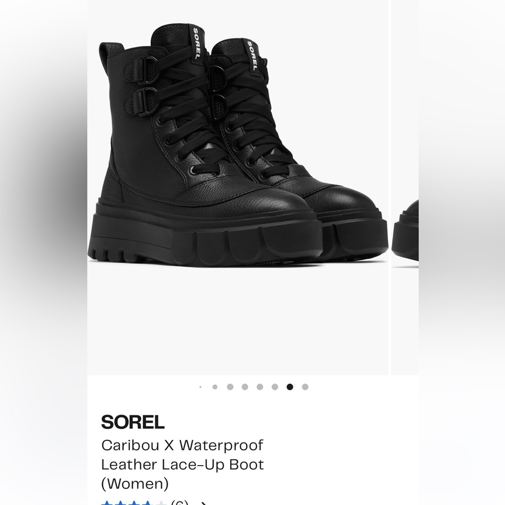 Sorel Caribou X Waterproof Leather Lace-Up Boot